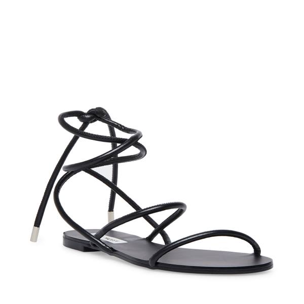 Sandały Damskie Steve Madden Twirl Czarne | SM-472FK