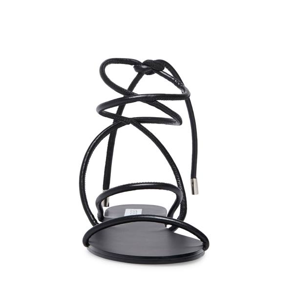 Sandały Damskie Steve Madden Twirl Czarne | SM-472FK