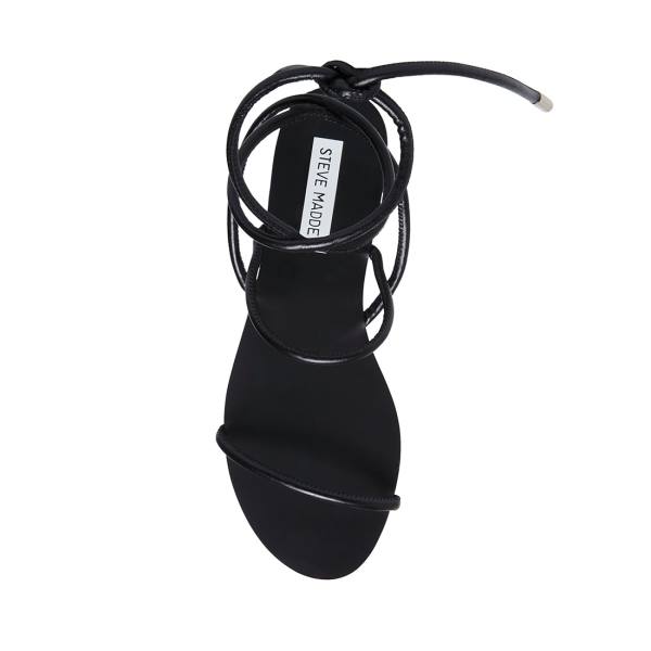 Sandały Damskie Steve Madden Twirl Czarne | SM-472FK