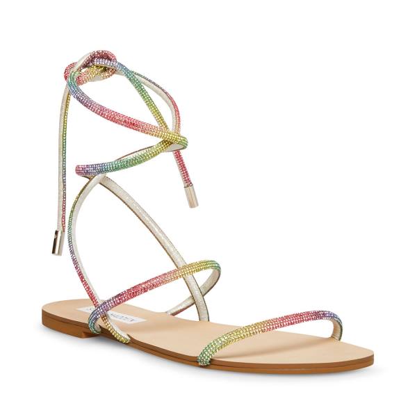 Sandały Damskie Steve Madden Twirl-r Rainbow Kolorowe | SM-148JK
