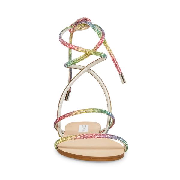 Sandały Damskie Steve Madden Twirl-r Rainbow Kolorowe | SM-148JK