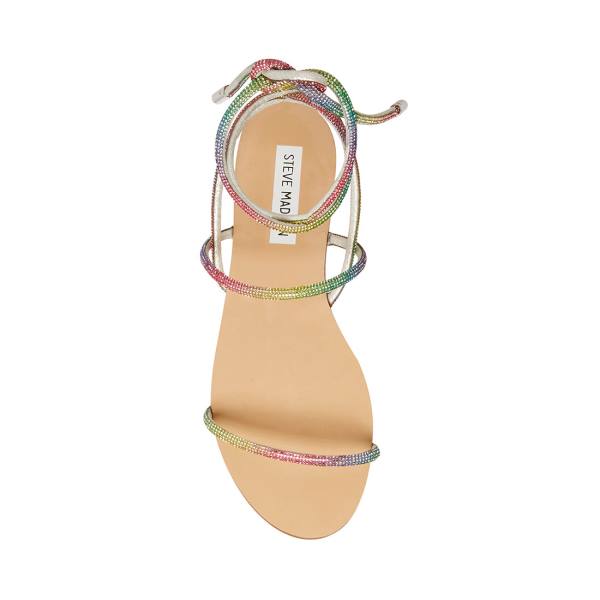 Sandały Damskie Steve Madden Twirl-r Rainbow Kolorowe | SM-148JK