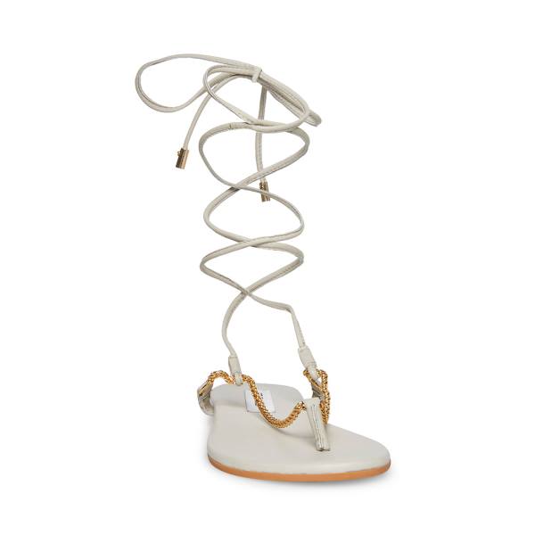 Sandały Damskie Steve Madden Tyra Bone Beżowe | SM-953GH