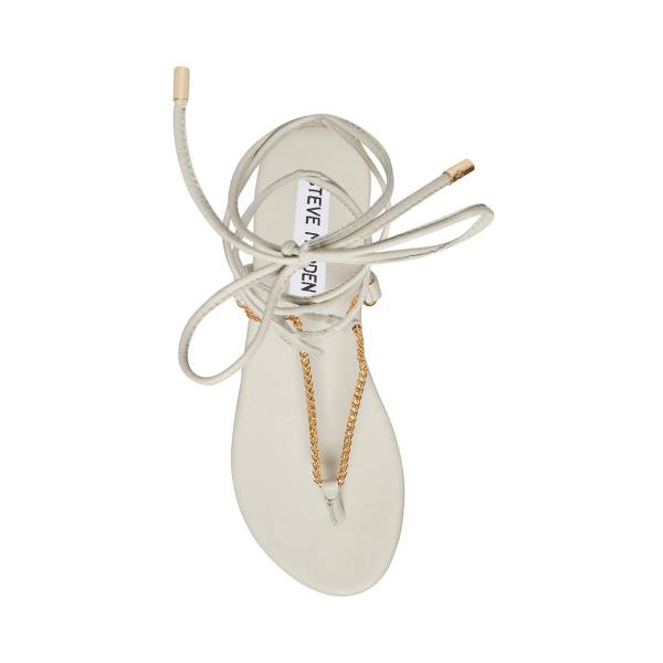 Sandały Damskie Steve Madden Tyra Bone Beżowe | SM-953GH