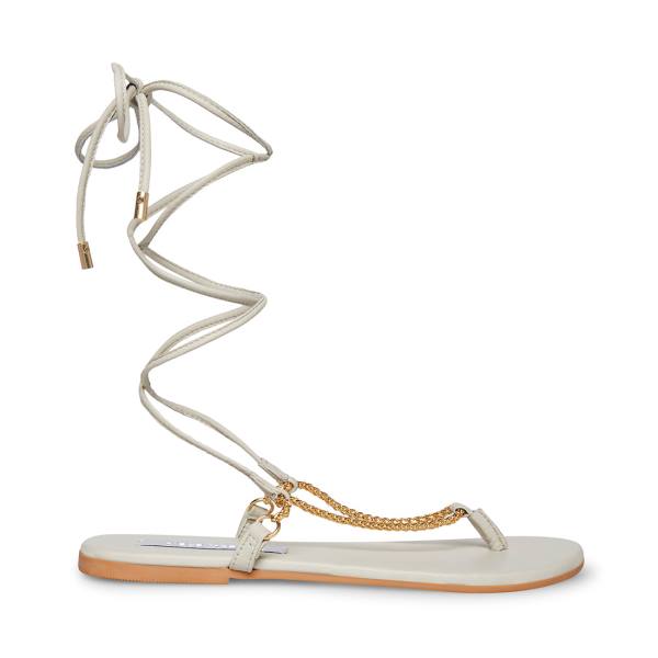 Sandały Damskie Steve Madden Tyra Bone Beżowe | SM-953GH