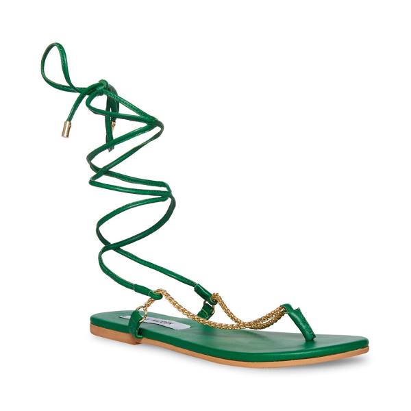 Sandały Damskie Steve Madden Tyra Zielone | SM-173MF