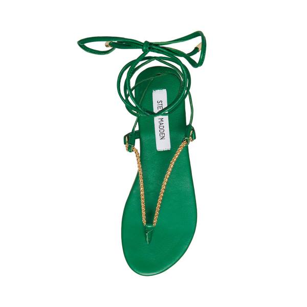 Sandały Damskie Steve Madden Tyra Zielone | SM-173MF