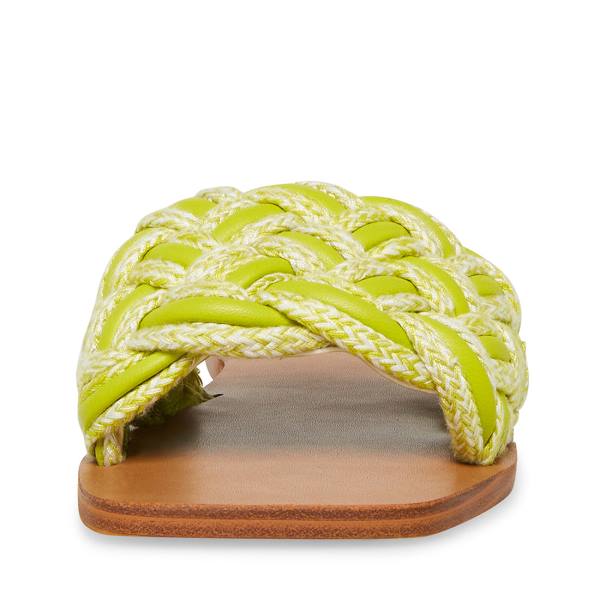 Sandały Damskie Steve Madden Zorya Lime Głęboka Zielone | SM-798EQ