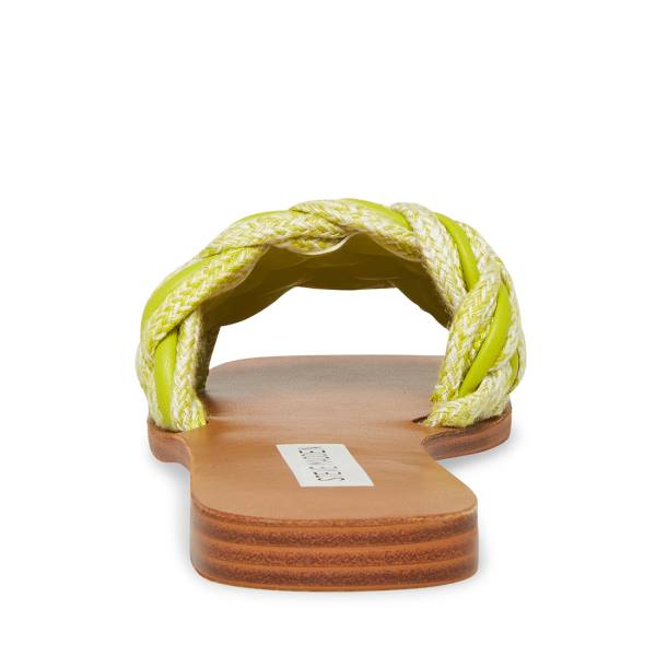 Sandały Damskie Steve Madden Zorya Lime Głęboka Zielone | SM-798EQ