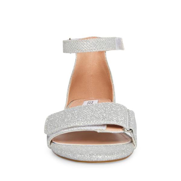 Sandały Dziecięce Steve Madden Airenne Srebrne | SM-947BJ