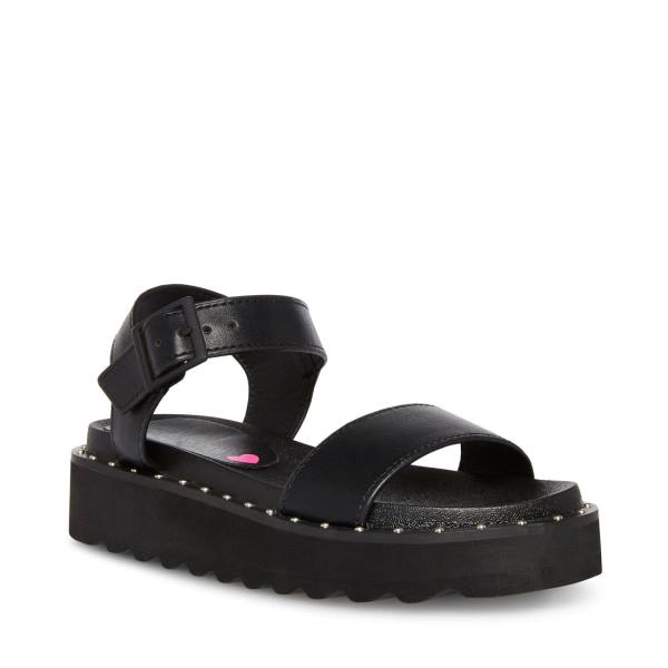 Sandały Dziecięce Steve Madden Jdariaa Czarne | SM-027RZ