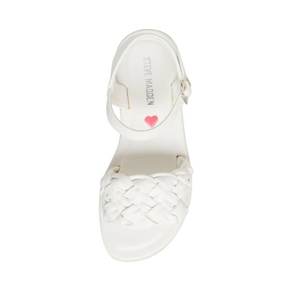 Sandały Dziecięce Steve Madden Jkarina Białe | SM-410GL