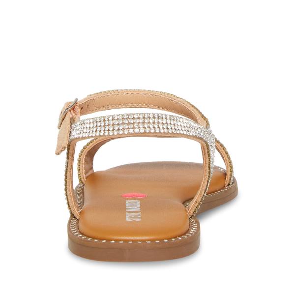 Sandały Dziecięce Steve Madden Jnishar Srebrne | SM-815PJ