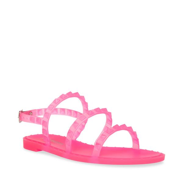 Sandały Dziecięce Steve Madden Jtravelj Różowe | SM-801YI