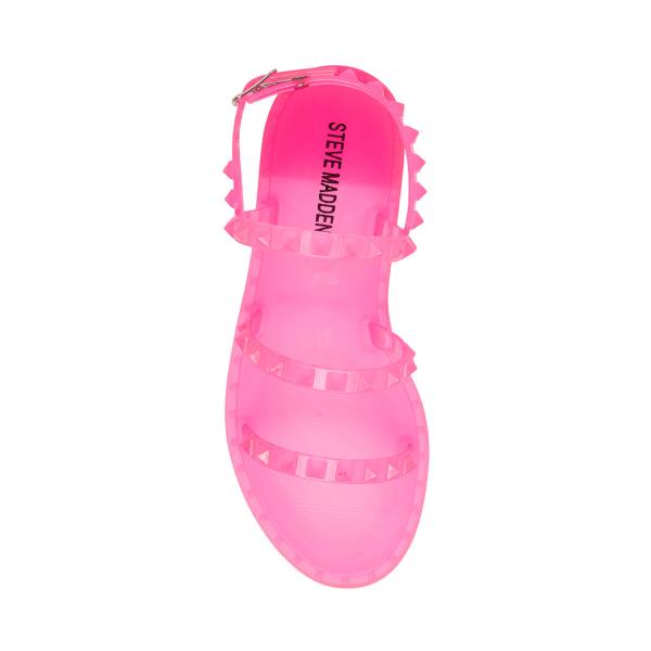 Sandały Dziecięce Steve Madden Jtravelj Różowe | SM-801YI