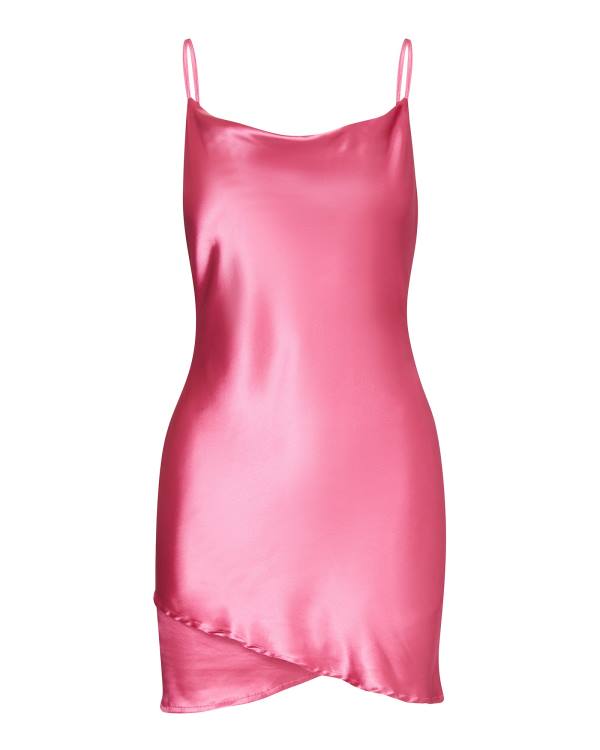 Sukienki Damskie Steve Madden Satin Slip Różowe | SM-347AY