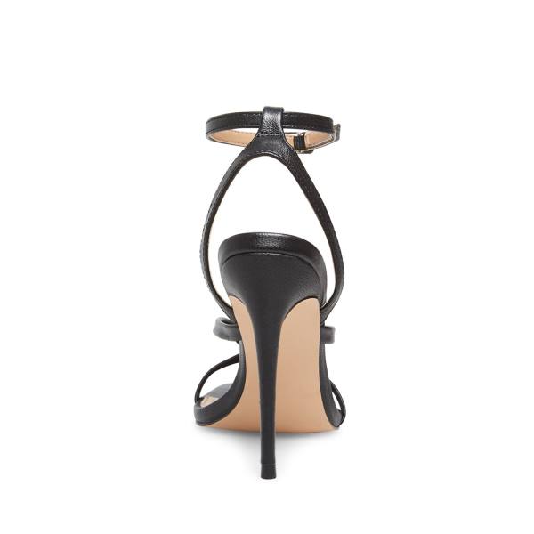 Szpilki Damskie Steve Madden Amada Skórzane Heel Czarne | SM-213UD