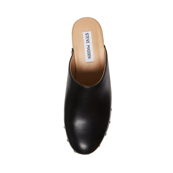 Szpilki Damskie Steve Madden Bushwick Skórzane Heel Czarne | SM-587OE