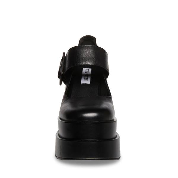 Szpilki Damskie Steve Madden Carly Skórzane Heel Czarne | SM-865QU