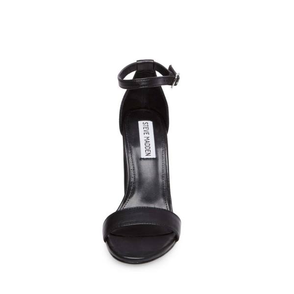 Szpilki Damskie Steve Madden Carrson Skórzane Heel Czarne | SM-528MF