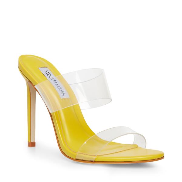 Szpilki Damskie Steve Madden Clarabeth Heel Żółte | SM-167JB