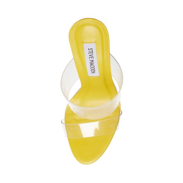 Szpilki Damskie Steve Madden Clarabeth Heel Żółte | SM-167JB