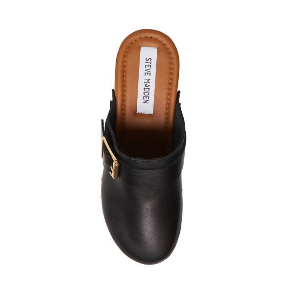 Szpilki Damskie Steve Madden Dana Skórzane Heel Czarne | SM-850LK