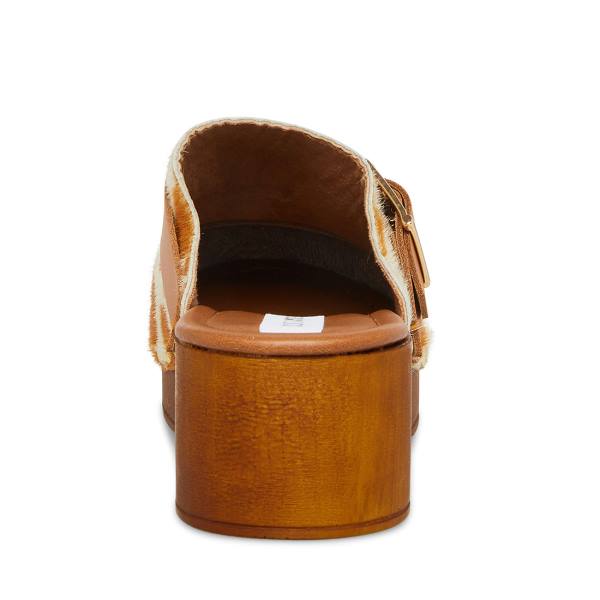Szpilki Damskie Steve Madden Dana-p Tan Heel Brązowe Brązowe | SM-925US