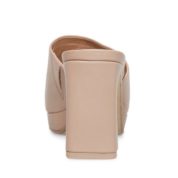Szpilki Damskie Steve Madden Dedicate Taupe Skórzane Heel Szare Brązowe | SM-408YP