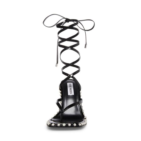 Szpilki Damskie Steve Madden Fancille Lakierowana Heel Czarne | SM-267KI