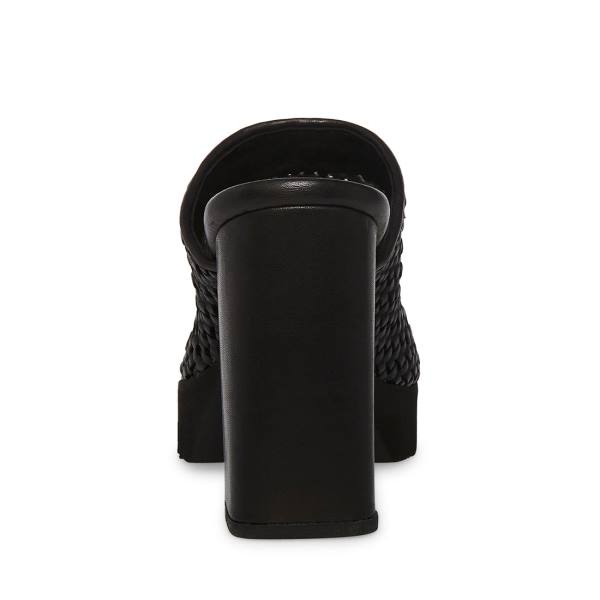 Szpilki Damskie Steve Madden Fayth Skórzane Heel Czarne | SM-135IX