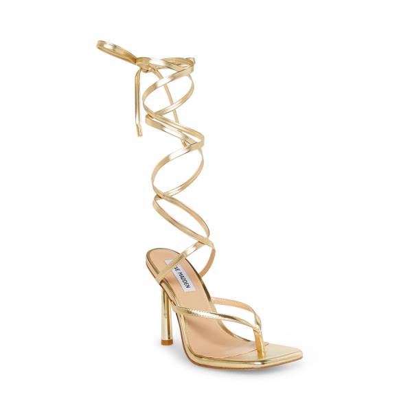 Szpilki Damskie Steve Madden Fernanda Heel Złote | SM-241OB