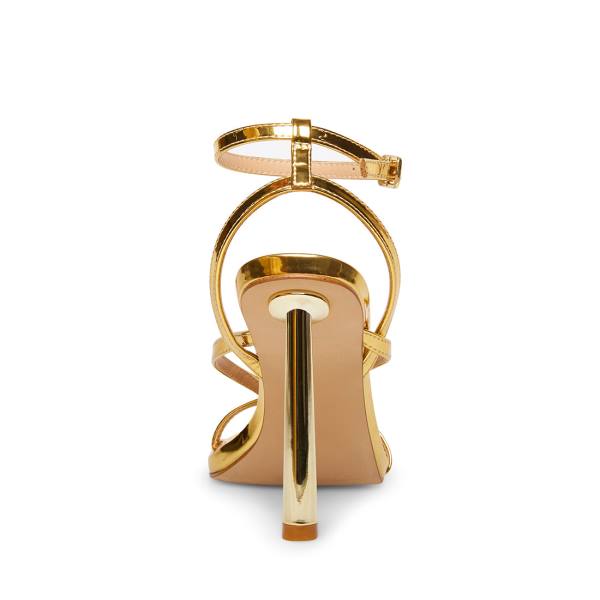 Szpilki Damskie Steve Madden Flamenco Heel Złote | SM-827AV