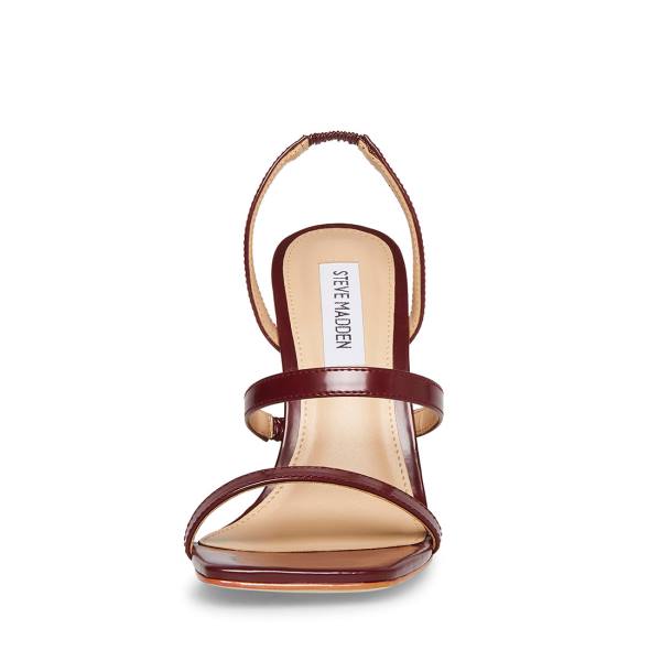Szpilki Damskie Steve Madden Grade Burgundy Heel Bordowe | SM-526BA