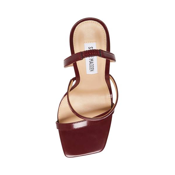 Szpilki Damskie Steve Madden Grade Burgundy Heel Bordowe | SM-526BA
