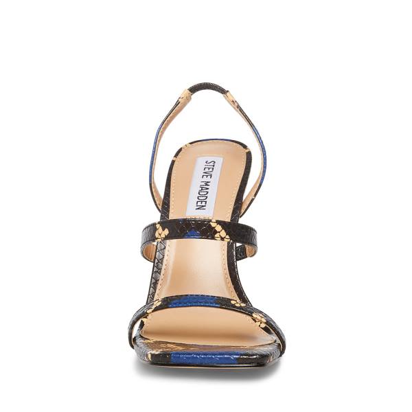 Szpilki Damskie Steve Madden Grade Snake Heel Niebieskie Wąż | SM-736JU
