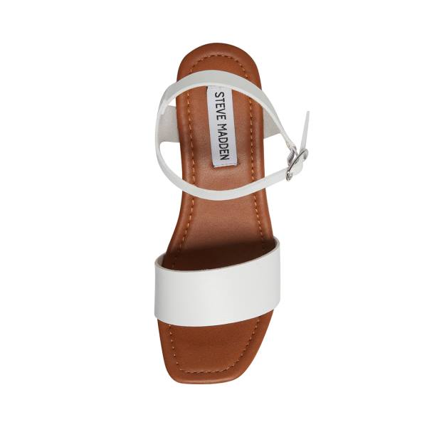 Szpilki Damskie Steve Madden Ivy Heel Białe | SM-418CQ