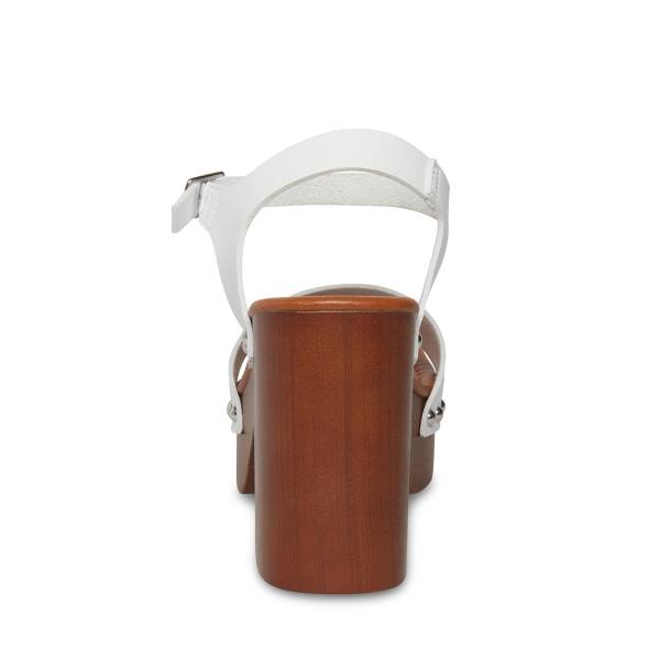 Szpilki Damskie Steve Madden Ivy Heel Białe | SM-418CQ