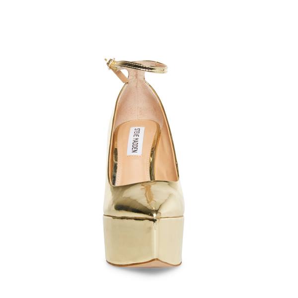 Szpilki Damskie Steve Madden Ladonna Heel Złote | SM-781ZS