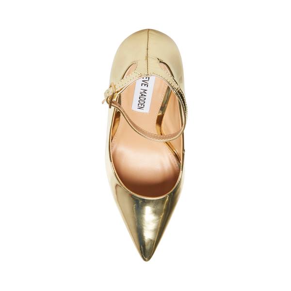Szpilki Damskie Steve Madden Ladonna Heel Złote | SM-781ZS