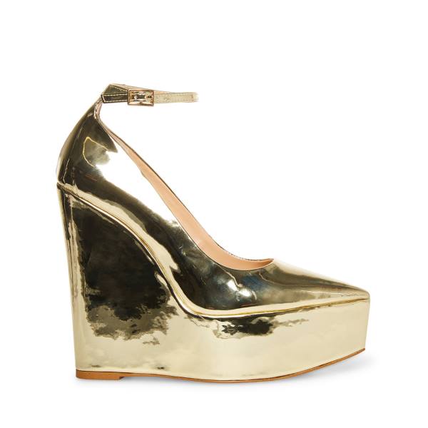 Szpilki Damskie Steve Madden Ladonna Heel Złote | SM-781ZS