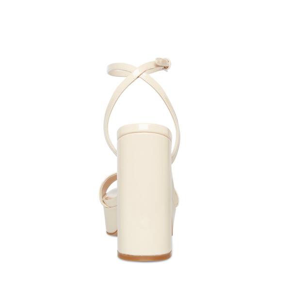 Szpilki Damskie Steve Madden Lessa Bone Lakierowana Heel Beżowe | SM-130BA