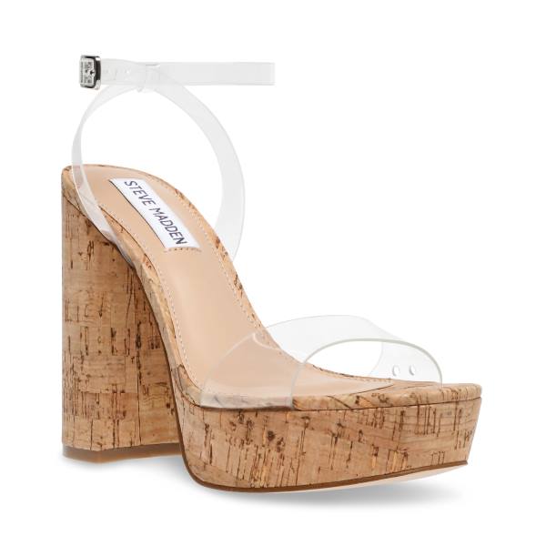 Szpilki Damskie Steve Madden Lessa Heel Clear | SM-468OH