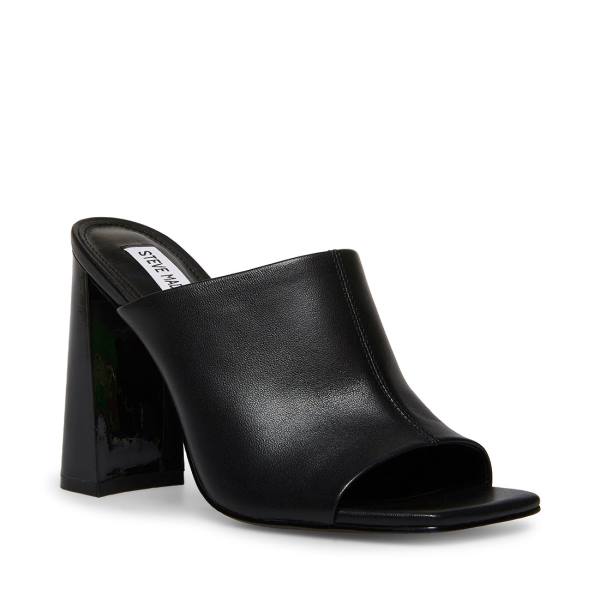 Szpilki Damskie Steve Madden Lexia Skórzane Heel Czarne | SM-827VK