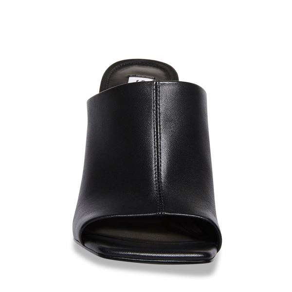 Szpilki Damskie Steve Madden Lexia Skórzane Heel Czarne | SM-827VK