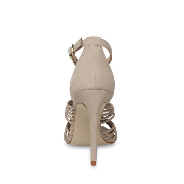 Szpilki Damskie Steve Madden Lydia Taupe Nubuck Heel Szare Brązowe | SM-360TU