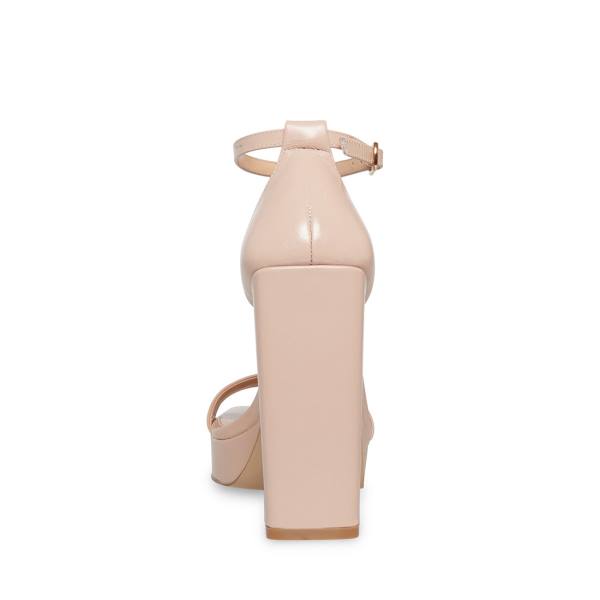 Szpilki Damskie Steve Madden Replay Blush Skórzane Heel Różowe | SM-620HW