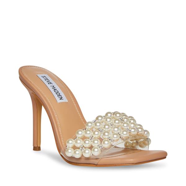 Szpilki Damskie Steve Madden Sift Natural Heel Beżowe | SM-241WT