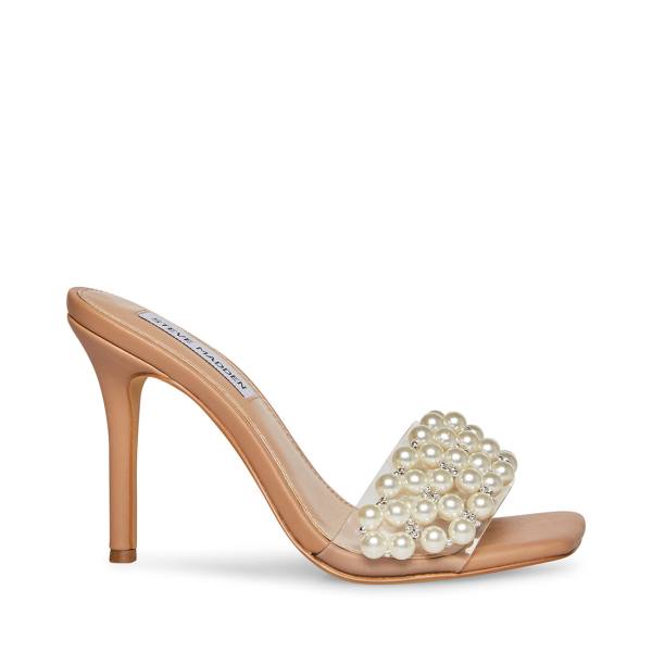 Szpilki Damskie Steve Madden Sift Natural Heel Beżowe | SM-241WT