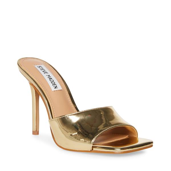 Szpilki Damskie Steve Madden Signal Heel Złote | SM-468XJ